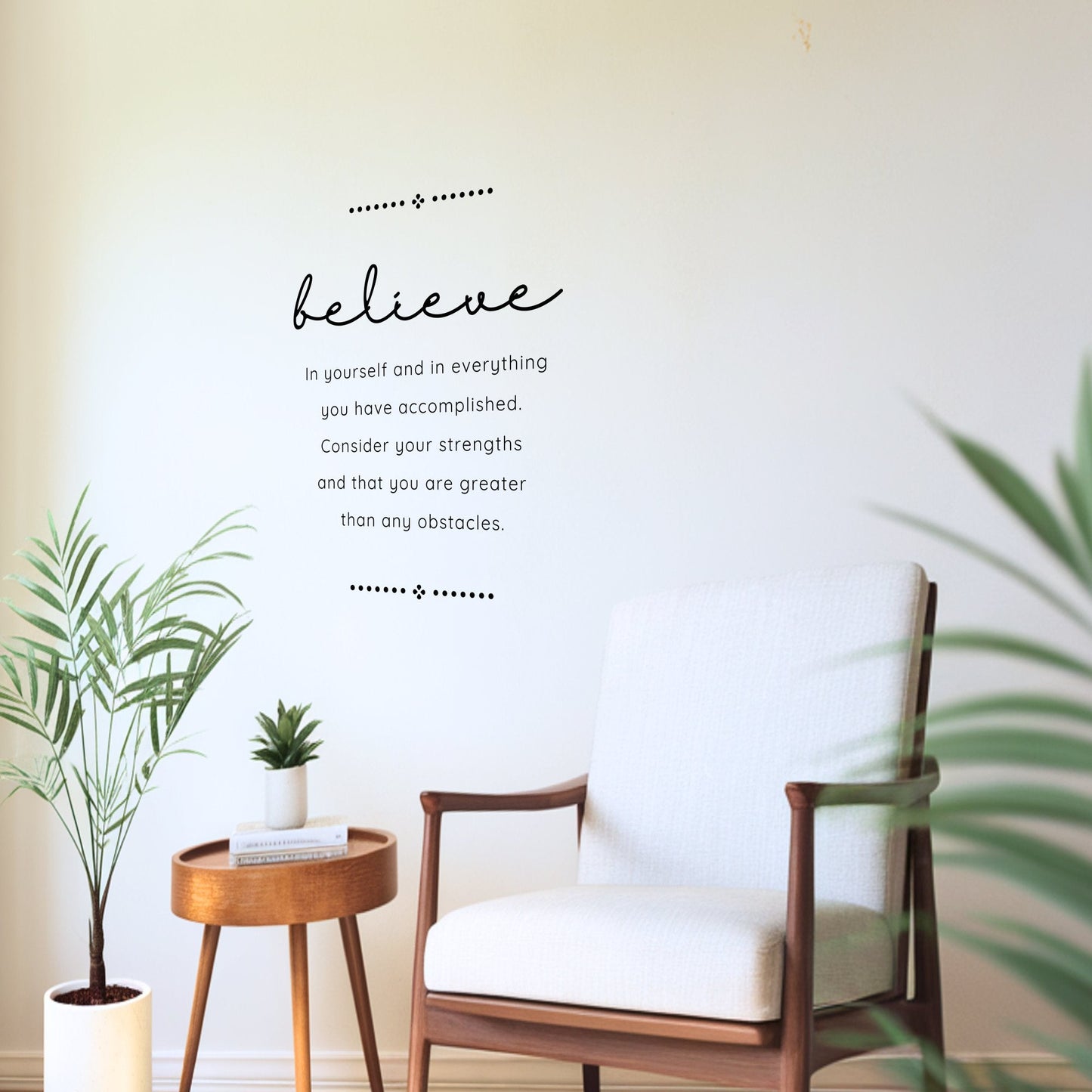 Removable Vinyl Wall Decal - Easy Peel and Stick Believe Inspirational
