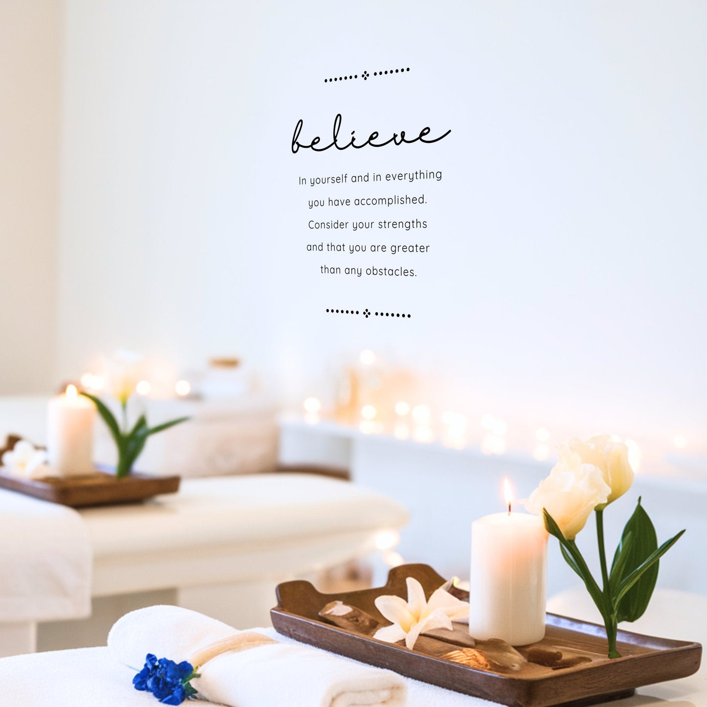 Removable Vinyl Wall Decal - Easy Peel and Stick Believe Inspirational